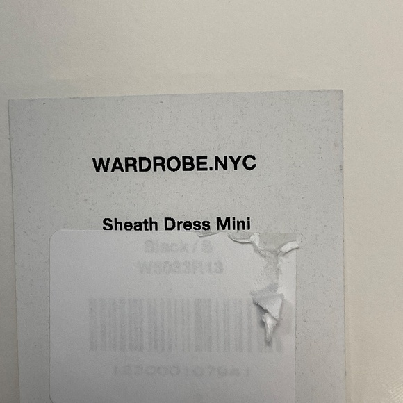WARDROBE.NYC BLACK SHEATH MINI DRESS - Picture 7 of 8